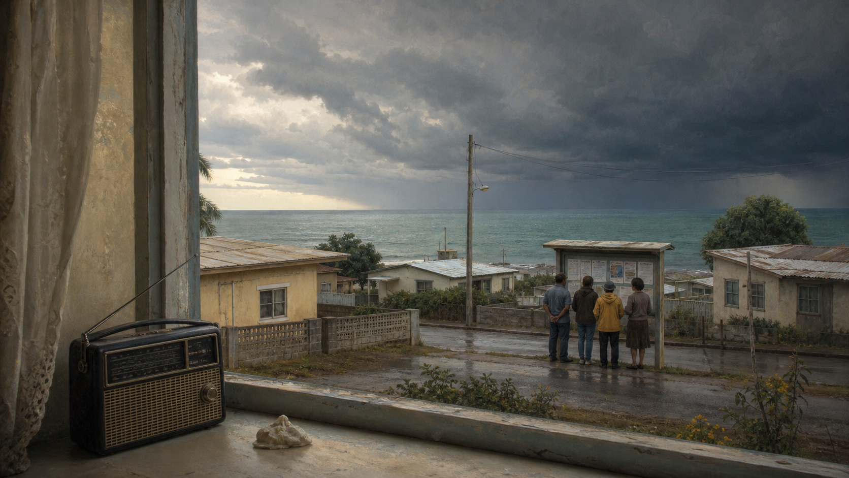 A warning moving from ocean data toward ordinary rooms, where preparedness becomes either real or decorative.